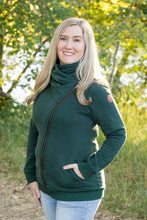 Load image into Gallery viewer, IN STOCK Quinn ZipUp Cowl - Evergreen | Women&#39;s Hoodie