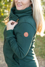 Load image into Gallery viewer, IN STOCK Quinn ZipUp Cowl - Evergreen | Women&#39;s Hoodie