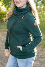 Load image into Gallery viewer, IN STOCK Quinn ZipUp Cowl - Evergreen | Women&#39;s Hoodie