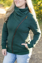 Load image into Gallery viewer, zip up green womens hoodie