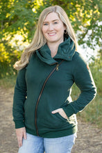 Load image into Gallery viewer, IN STOCK Quinn ZipUp Cowl - Evergreen | Women&#39;s Hoodie