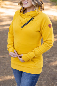 Zoey Side Zip Cowl- Mustard