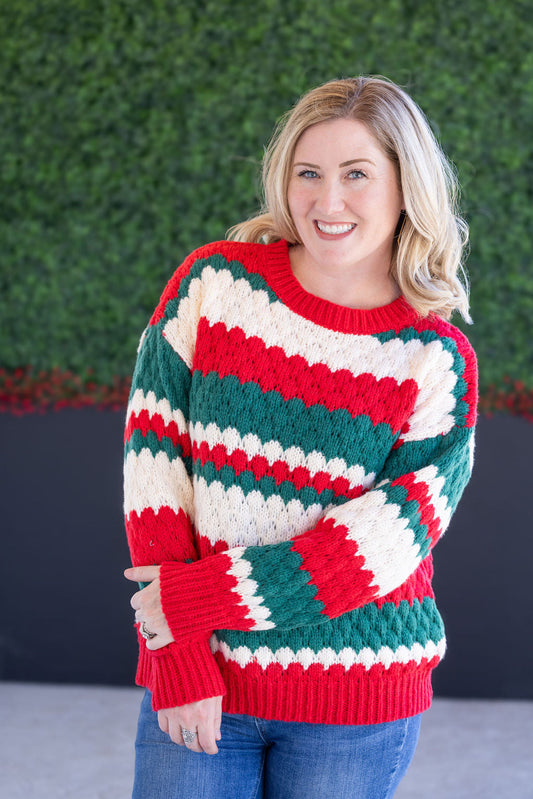 Jingles Christmas Stripes Sweater
