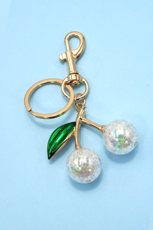 Pearlie Cherry Drop Key Chain