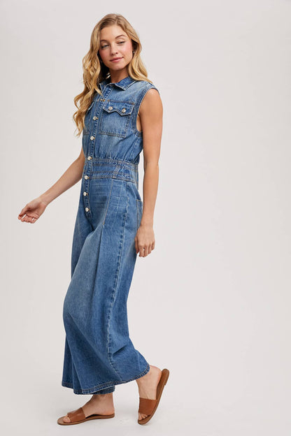Not Your Basic Denim Jumpsuit