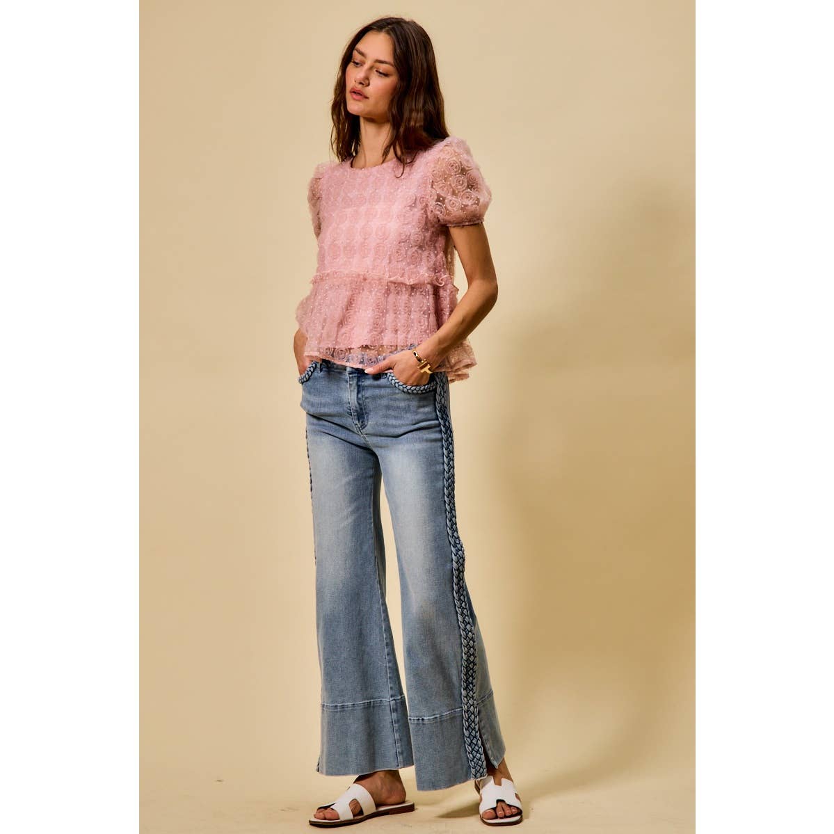 Carmen Braided Split Seam Jeans