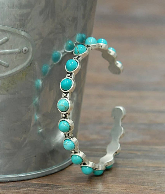 710836, Turquoise Cuff Bracelet