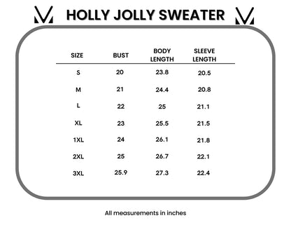 Holly Jolly Sweater - gold and silver trees