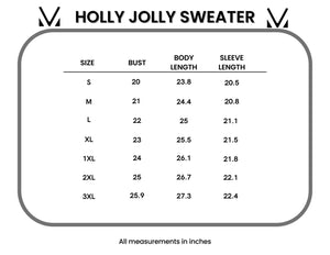 Holly Jolly Sweater - gold and silver trees