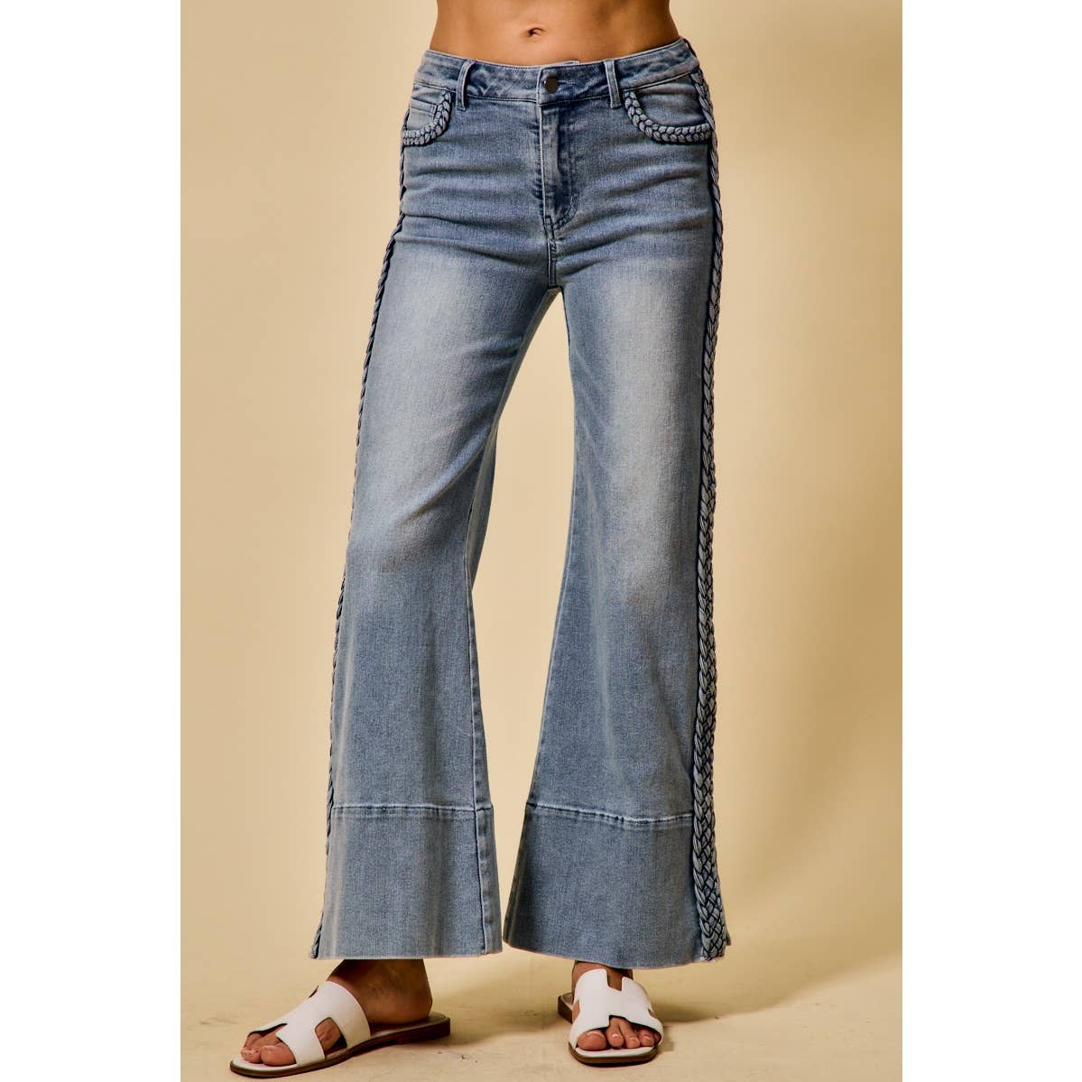 Carmen Braided Split Seam Jeans