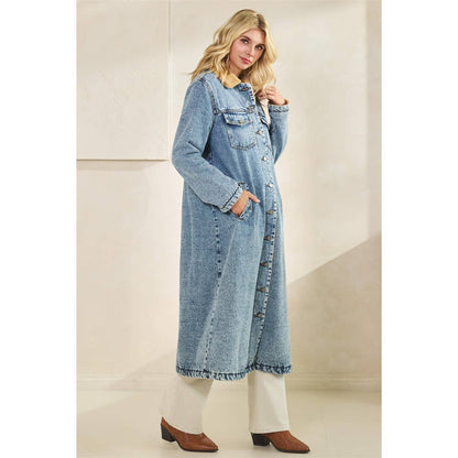 Colorado Lined Long Denim Jacket