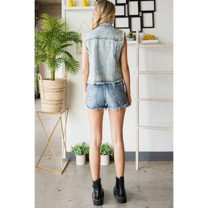 Miranda Rhinestone Denim Vest