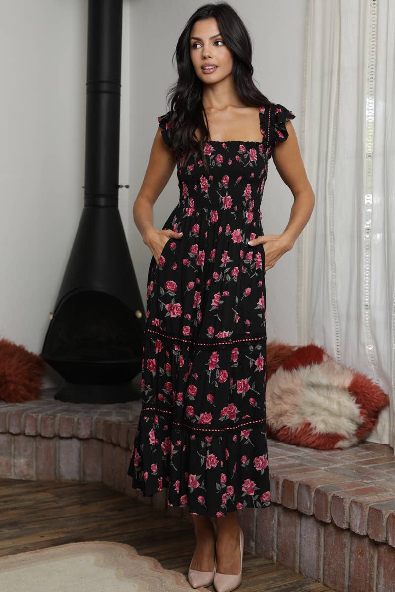 Koreen Smocked Dress