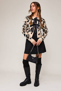 Leopard Ribbon Cardigan