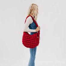 Load image into Gallery viewer, Carmen Quilted Hobo Tote Bag