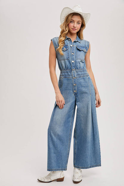 Not Your Basic Denim Jumpsuit