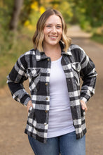 Load image into Gallery viewer, IN STOCK Norah Plaid Shacket - Classic Black and White | Women&#39;s Shacket