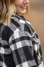 Load image into Gallery viewer, IN STOCK Norah Plaid Shacket - Classic Black and White | Women&#39;s Shacket