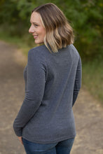 Load image into Gallery viewer, Leah Long Sleeve Top- Charcoal