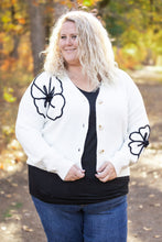 Load image into Gallery viewer, IN STOCK Black Floral Sweater Cardigan