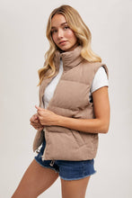 Load image into Gallery viewer, Hana Corded Puffer Vest