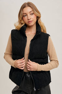 Hana Corded Puffer Vest