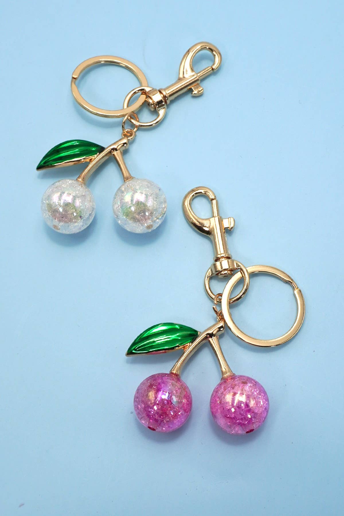 Pearlie Cherry Drop Key Chain