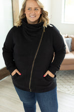 Load image into Gallery viewer, IN STOCK Quinn ZipUp Cowl - Black | Women&#39;s Hoodie