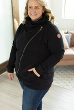 Load image into Gallery viewer, IN STOCK Quinn ZipUp Cowl - Black | Women&#39;s Hoodie