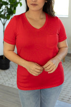 Load image into Gallery viewer, IN STOCK Sophie Pocket Tee - Red | Women&#39;s Short Sleeve