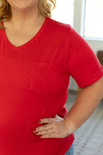 Load image into Gallery viewer, IN STOCK Sophie Pocket Tee - Red | Women&#39;s Short Sleeve