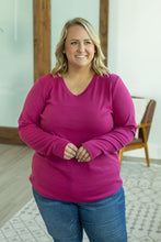 Load image into Gallery viewer, IN STOCK Leah Long Sleeve Top - Magenta | Women&#39;s Casual Top FINAL SALE