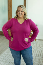 Load image into Gallery viewer, IN STOCK Leah Long Sleeve Top - Magenta | Women&#39;s Casual Top FINAL SALE