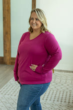 Load image into Gallery viewer, IN STOCK Leah Long Sleeve Top - Magenta | Women&#39;s Casual Top FINAL SALE