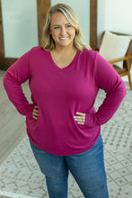 Load image into Gallery viewer, IN STOCK Leah Long Sleeve Top - Magenta | Women&#39;s Casual Top FINAL SALE