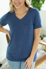 Load image into Gallery viewer, IN STOCK Sophie Pocket Tee - Blue FINAL SALE