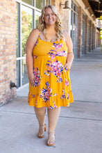 Load image into Gallery viewer, IN STOCK Rory Ruffle Dress - Golden Floral FINAL SALE