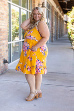 Load image into Gallery viewer, IN STOCK Rory Ruffle Dress - Golden Floral FINAL SALE