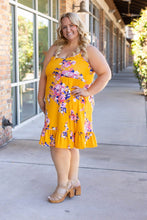 Load image into Gallery viewer, IN STOCK Rory Ruffle Dress - Golden Floral FINAL SALE