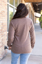 Load image into Gallery viewer, IN STOCK Brittney Button Sweater - Mocha FINAL SALE