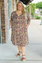 Load image into Gallery viewer, IN STOCK Taylor Dress - Mocha Floral | Women&#39;s Dress