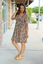 Load image into Gallery viewer, IN STOCK Taylor Dress - Mocha Floral | Women&#39;s Dress