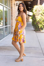 Load image into Gallery viewer, IN STOCK Rory Ruffle Dress - Golden Floral FINAL SALE