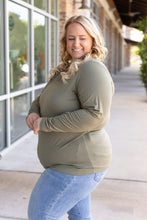 Load image into Gallery viewer, IN STOCK Larissa Long Sleeve - Olive | Women&#39;s V-Neck Top FINAL SALE