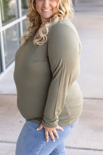 Load image into Gallery viewer, IN STOCK Larissa Long Sleeve - Olive | Women&#39;s V-Neck Top FINAL SALE