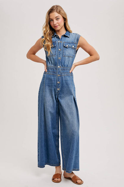 Not Your Basic Denim Jumpsuit