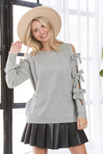 Load image into Gallery viewer, Macie Bow Sleeve Sweater