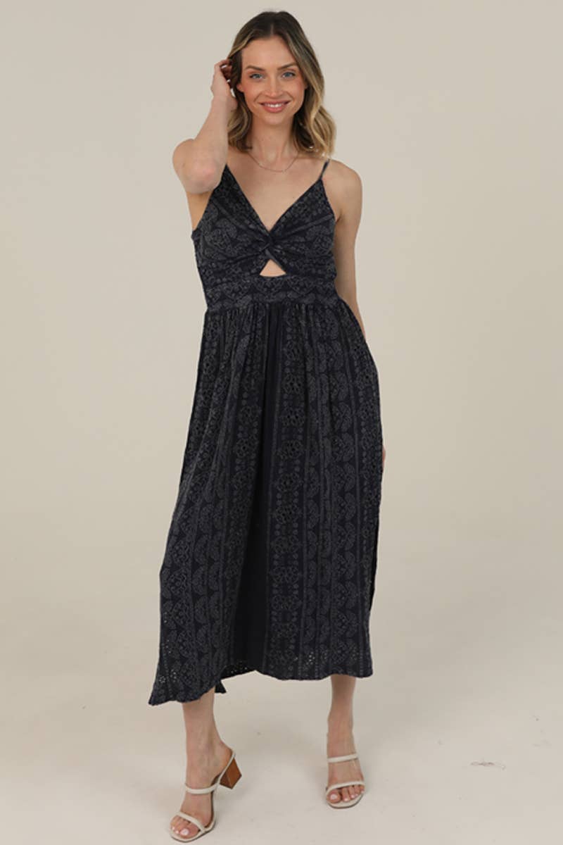 Blue Moon Acid Wash Midi Dress