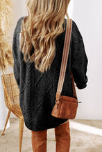 Load image into Gallery viewer, McKenna Cable Knit Drop Shoulder Loose Fit Sweater Dress