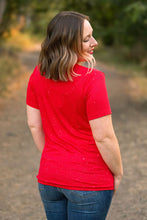 Load image into Gallery viewer, IN STOCK Olivia Tee - Red Sparkle